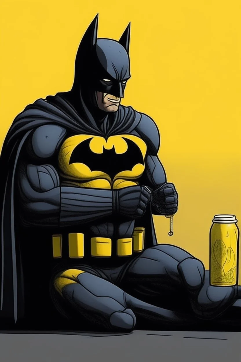 depressed batman drinking brazil kapoeira