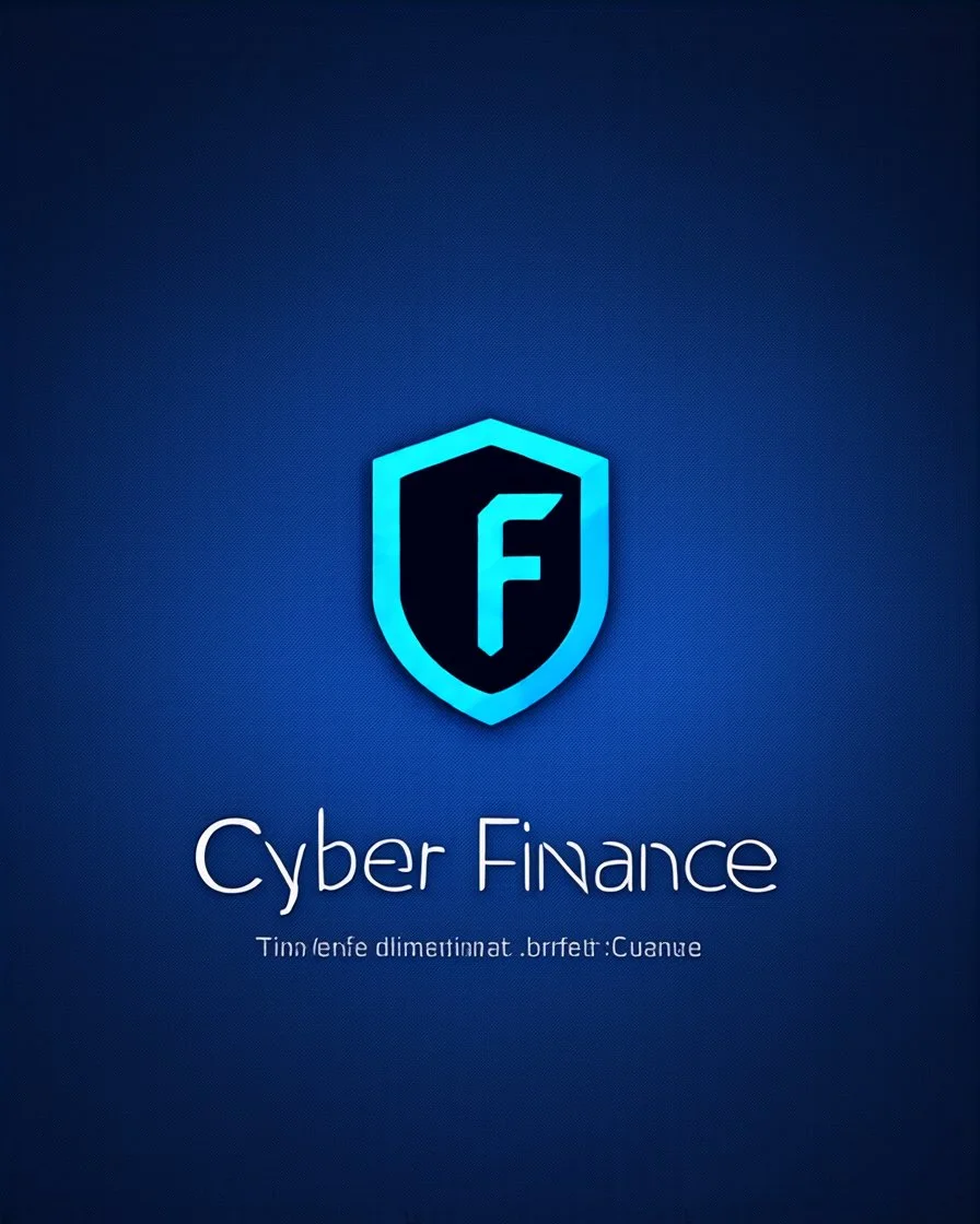 Cyber Finance (CF) shield logo Simple, easy and beautiful logo