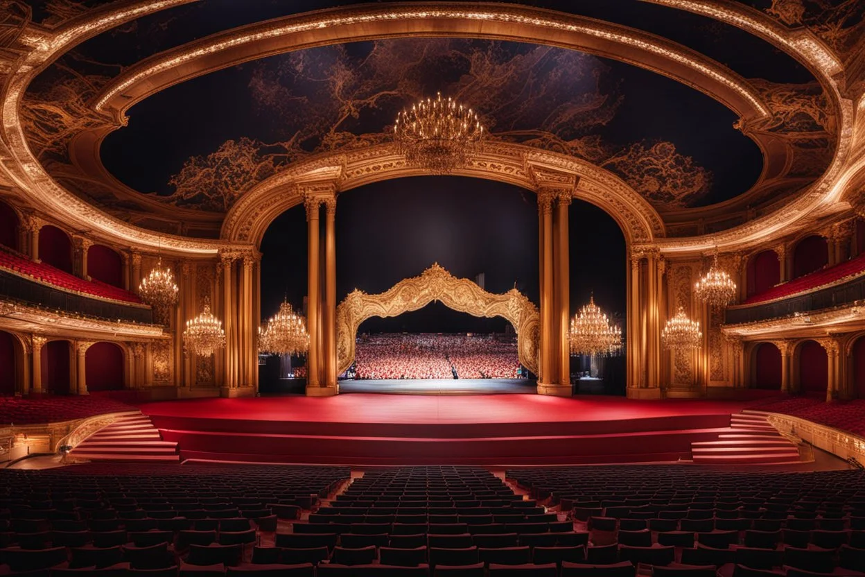 a luxury big opera dance stage