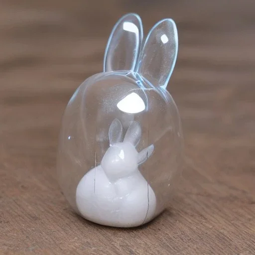 transparent ice crystal rabbit