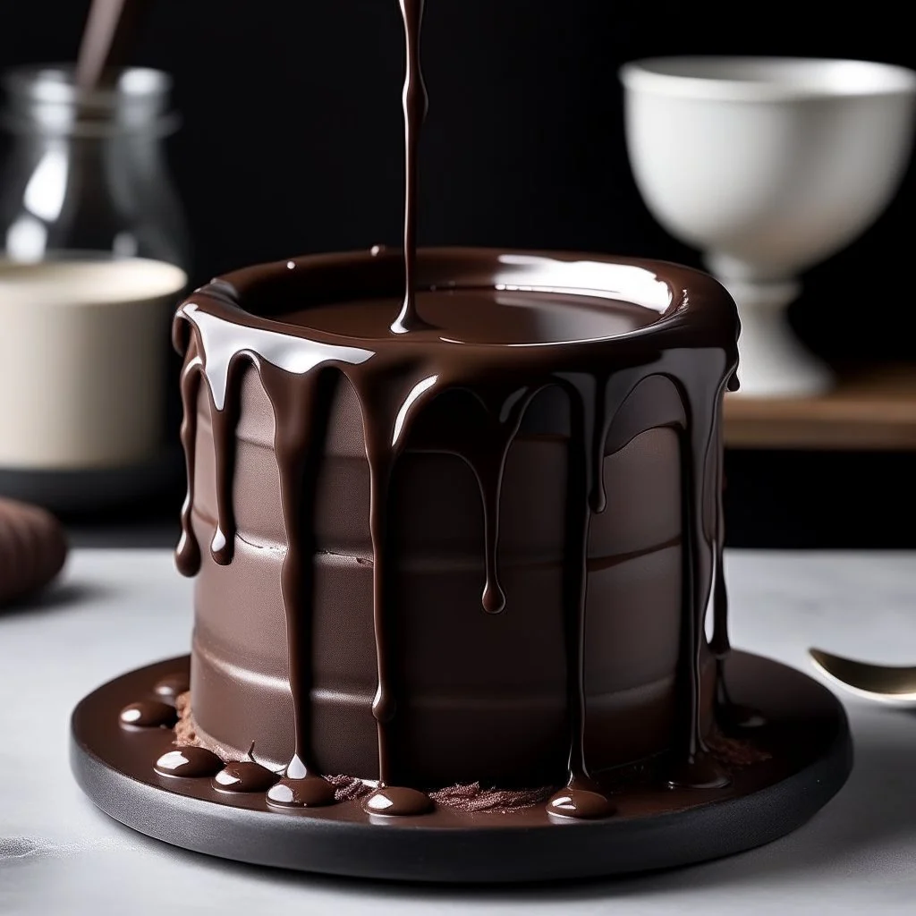 Chocolate Cake Dipped With Milk