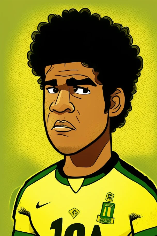 Marcos do Nascimento Teixeira Brazilian football player cartoon 2d