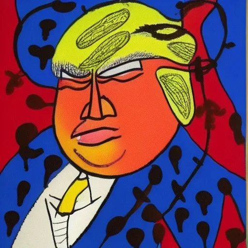 trump by joan miro