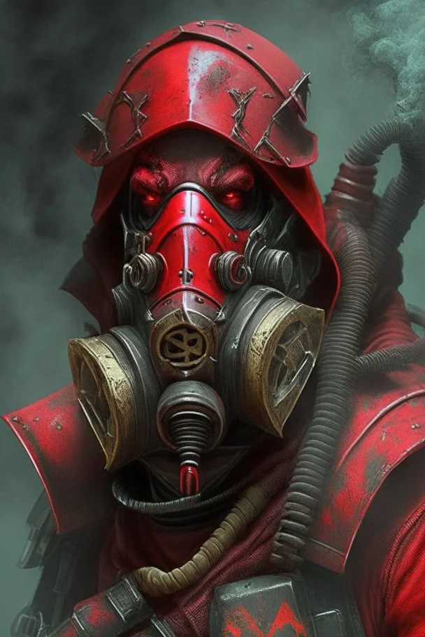 Blood seeker with gas mask