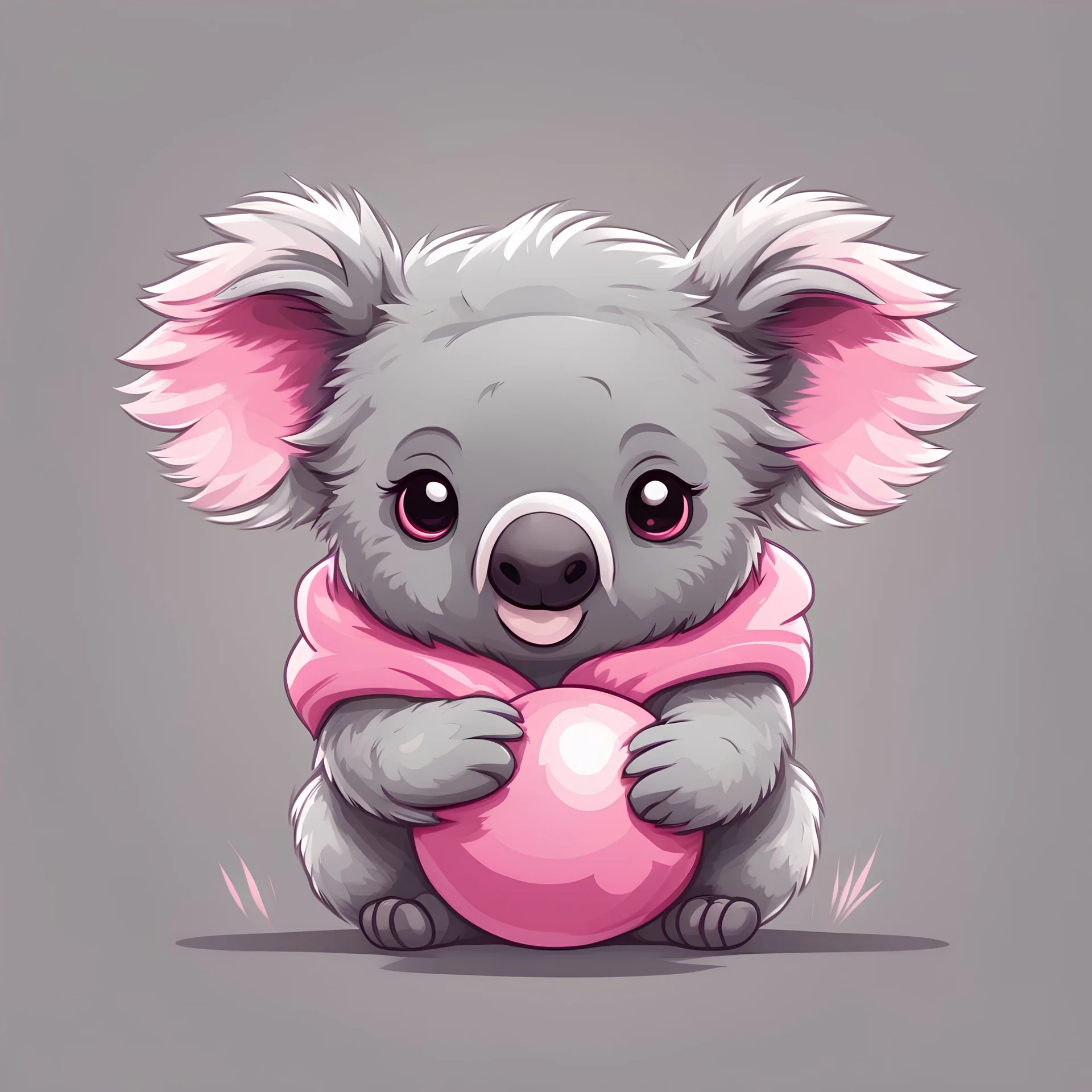 3D Baby Koala Girl Shadow Box Gráfico por PinkdirectionArt