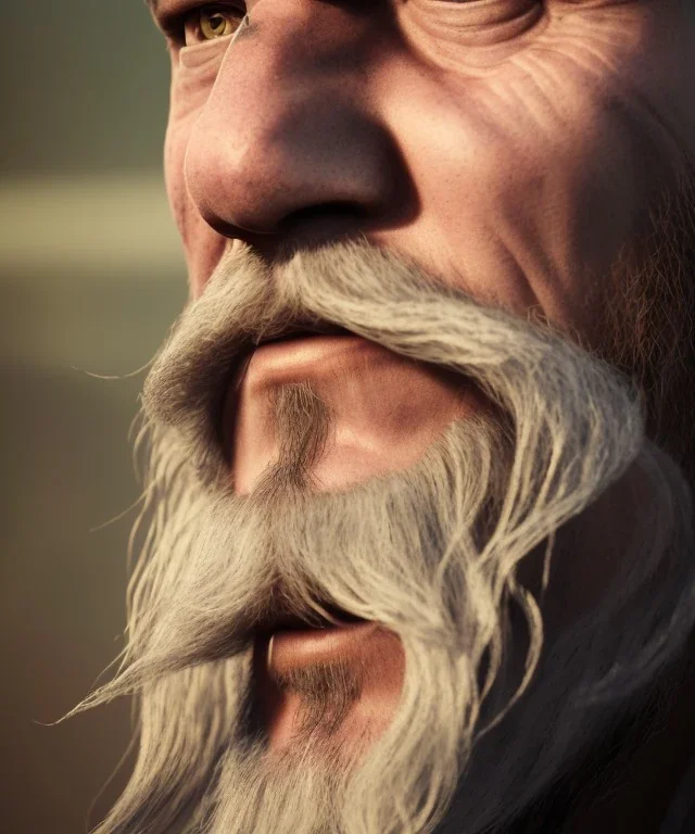 close-up portrait, Viking style, realistic, 8K, a Highly detailed face of a man, beard, long, sword