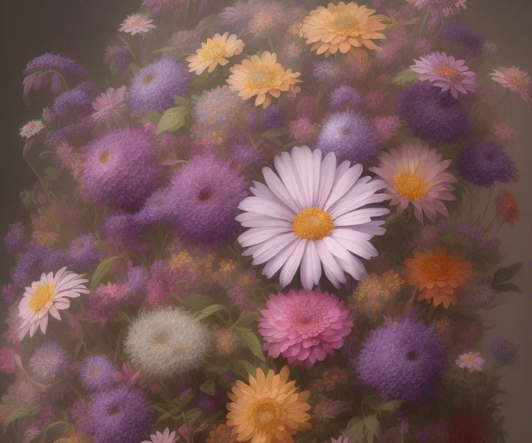 3d render of iridescent wildflowers, sunlight study, by rachel ruysch and jan davidsz de heem and (((((lisa frank))))), art nouveau, 8k, extreme detail, sharp focus, octane render