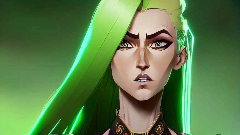 A woman who had green eyes and long blond hair that she wore in elaborate coiffures. Being known as someone at the height of fashion, prior to her disappearance, she favored wearing green and golden outfits to match her physical features.