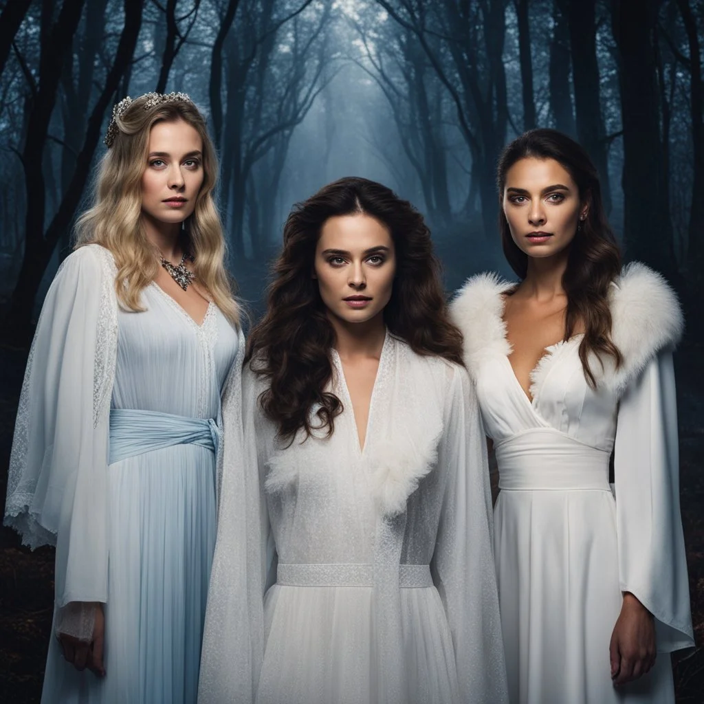 [american gods] three 3 Zorya sisters [Twilight/Evening, Dawn/Morning, Midnight]: Zorya Vechernyaya, Utrennyaya, Polunochnaya (dark magic, danger, stress)