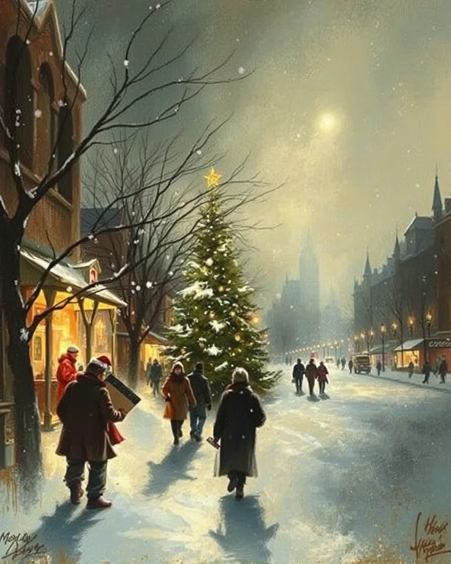 Alex Maleev christmas greeting card