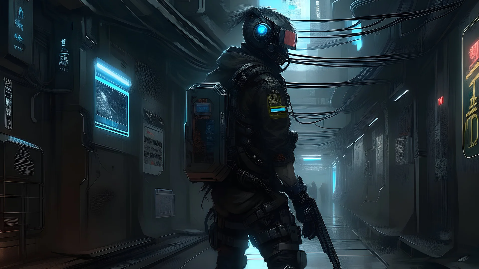 Hard cyberpunk, accelerating entry