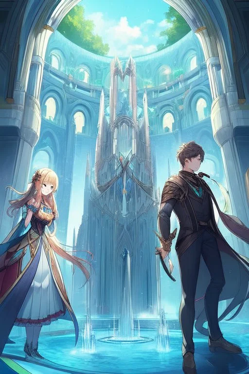 A BOY AND A GIRL IN “The Secret of the Rainbow Fountain”