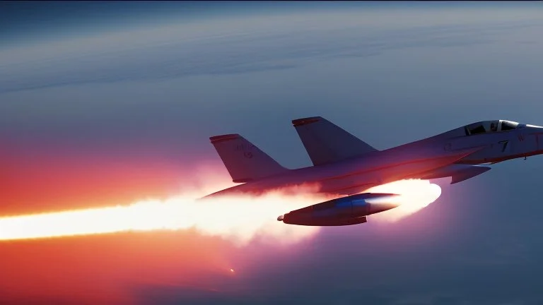 fighter jet shoots missile at passenger 747 plane and it explodes over the ocean