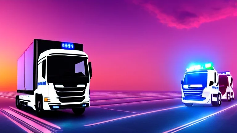 A police Tesla Cybertruck is chasing a Tesla 'Model S Plaid' at top speed, on the 'Cloud City' of the planet Bespin (from Star Wars). CINEMATIC. WIDE ANGLE LENS.