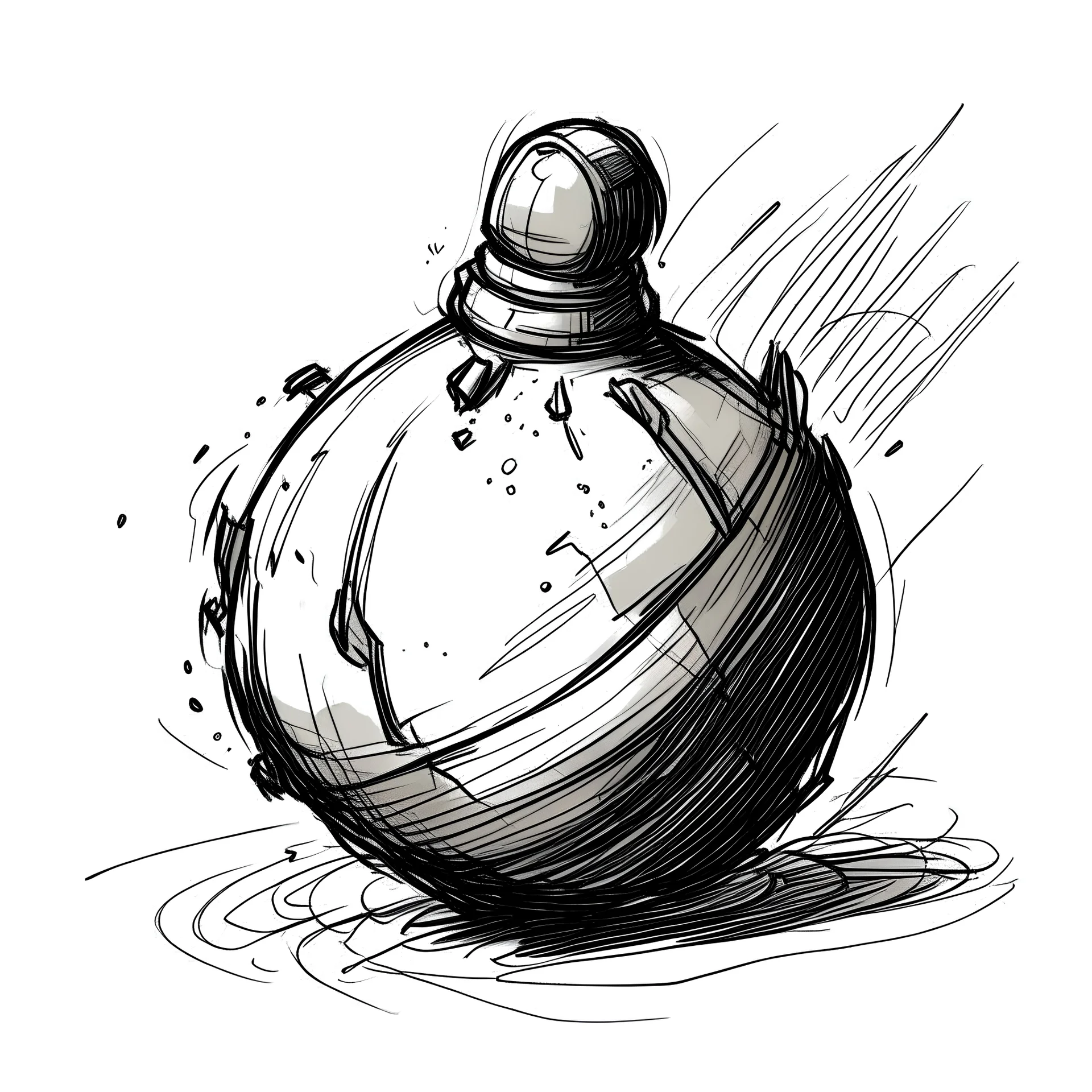 round bomb sketch