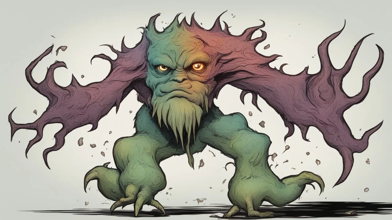 وحش حقيقي مشوش مخيف