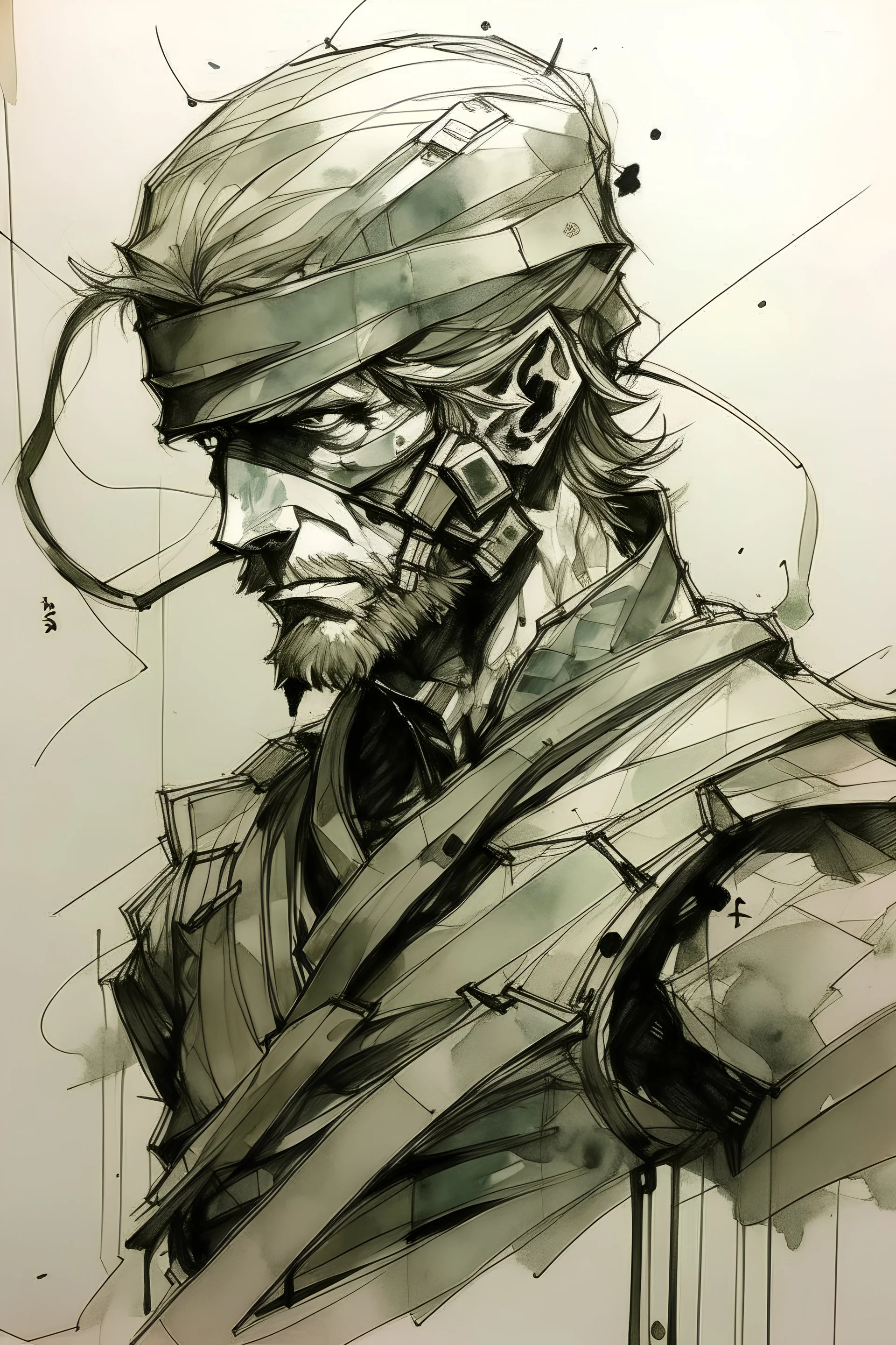 Solid Snake-Artwork by @starart_ia