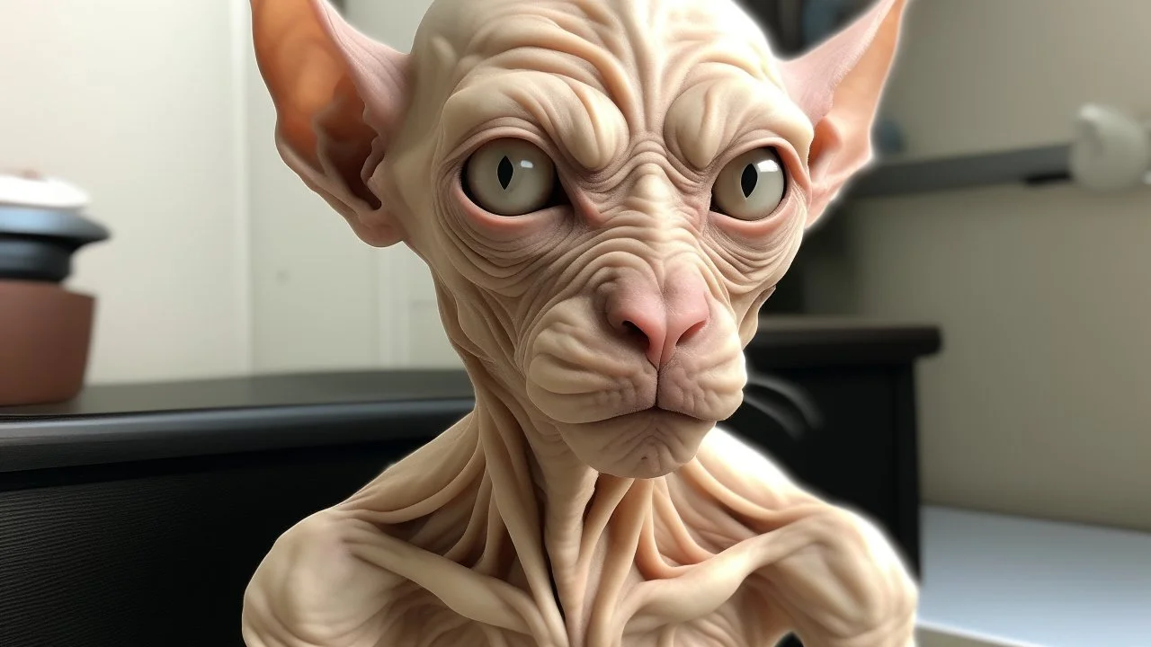 Moises , sin pelo con mirada vaga y color de piel blanca
