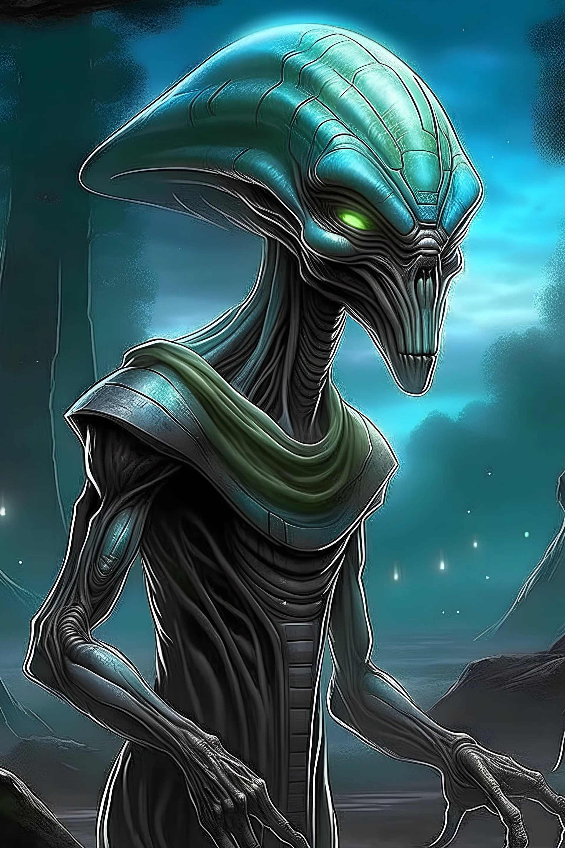 alien mystic on walkabout in star wars universe