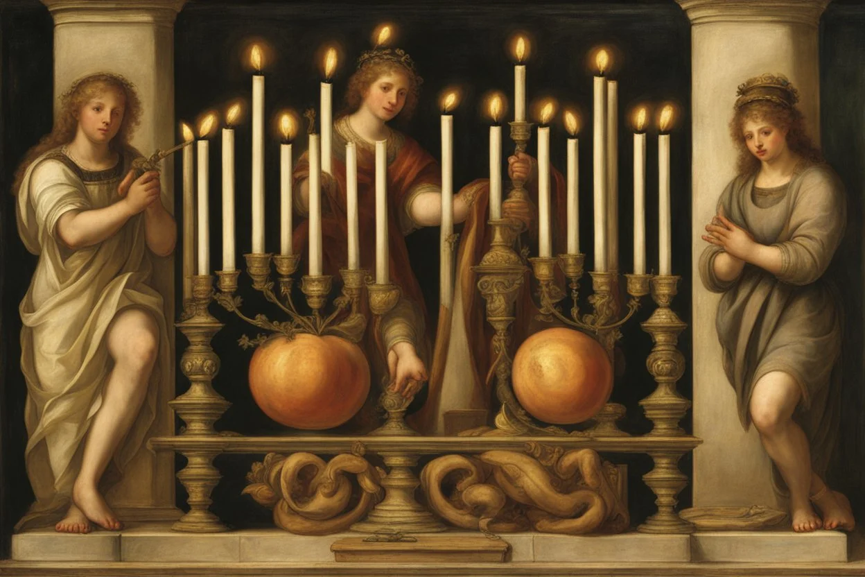 menorah by Andrea del sarto