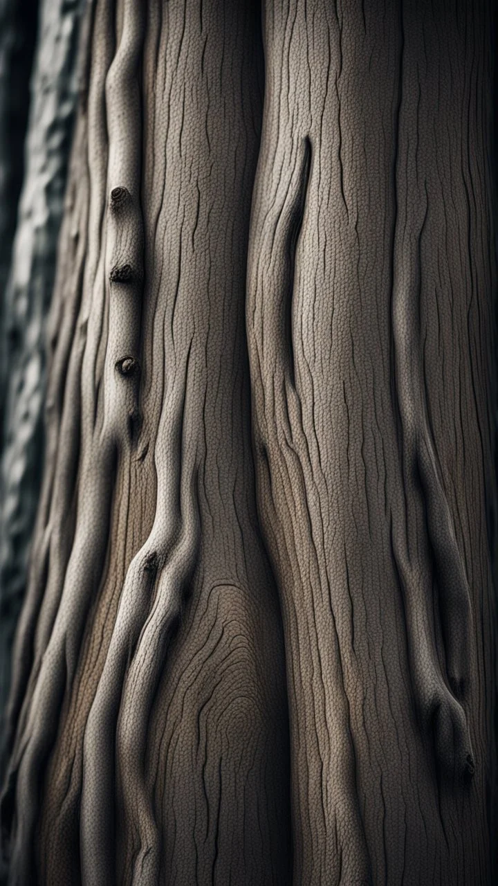 darker toned texture of an old tree's trunk flowing vertical