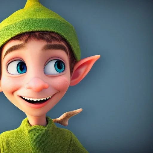 Portrait of a funny elf. Artist atelier background. pixar disney 4 k 3 d render funny animation movie oscar winning trending on artstation and behance, ratatouille style