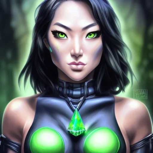 ultra detailed fullbody portrait of Beautiful busty Cassandra Cain , extremely detailed digital painting, intrincate, extremely detailed face,crystal clear Big Green eyes, in the style of Ohrai Noriyoshi and robert e howard and pablo oliveira and Ken Kelley and Keith Parkinson,mystical colors,perfectly centered image, perfect composition, rim light, beautiful lighting,8k, stunning scene, raytracing