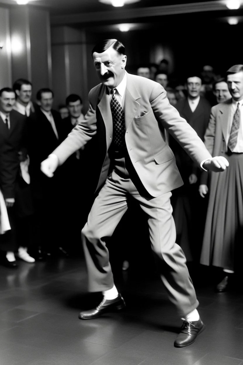 Adolf Hitler dancing