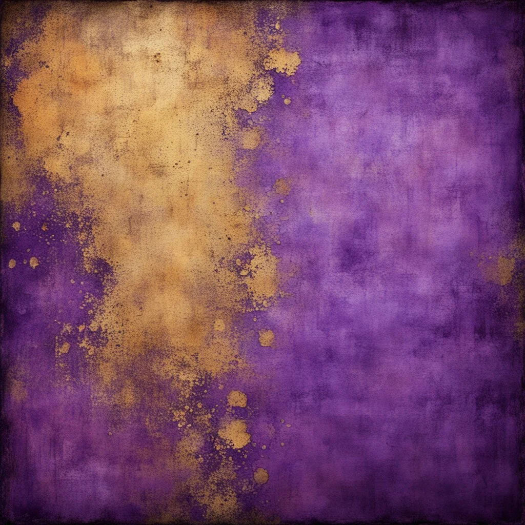 Hyper Realistic purple & golden multicolor grungy rustic texture with vignette effect