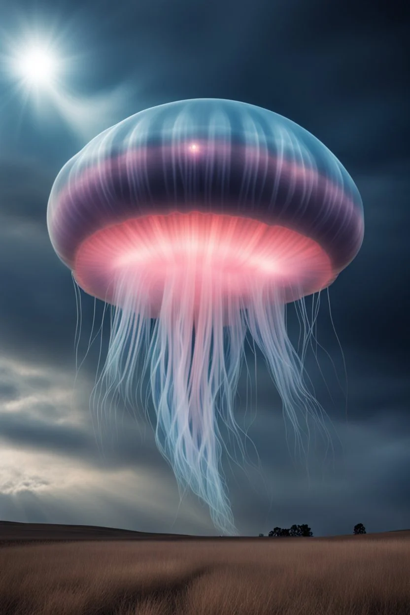 A UFO that looks like a huge sky jellyfish