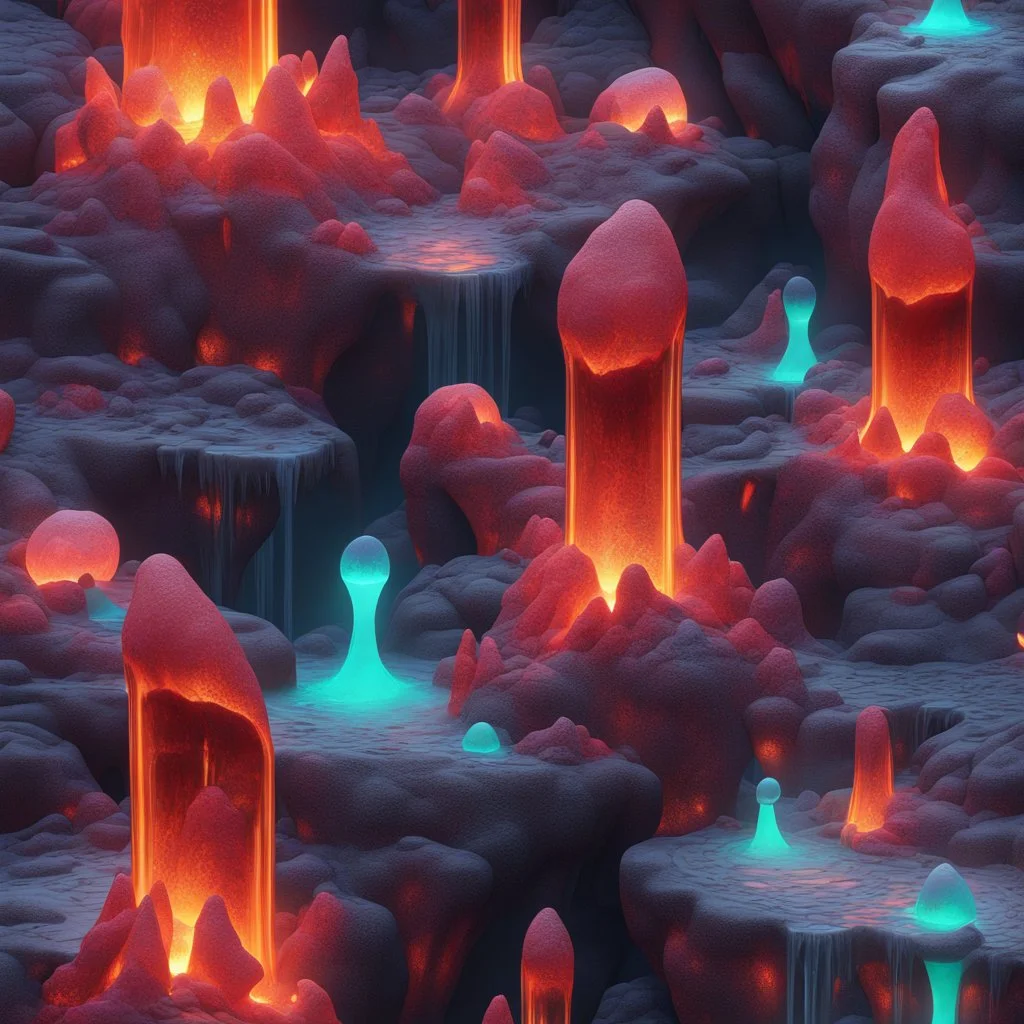 intricate fantasy world inside lava lamp, vibrant colors, 8k resolution unreal engine 5, hyperrealism.