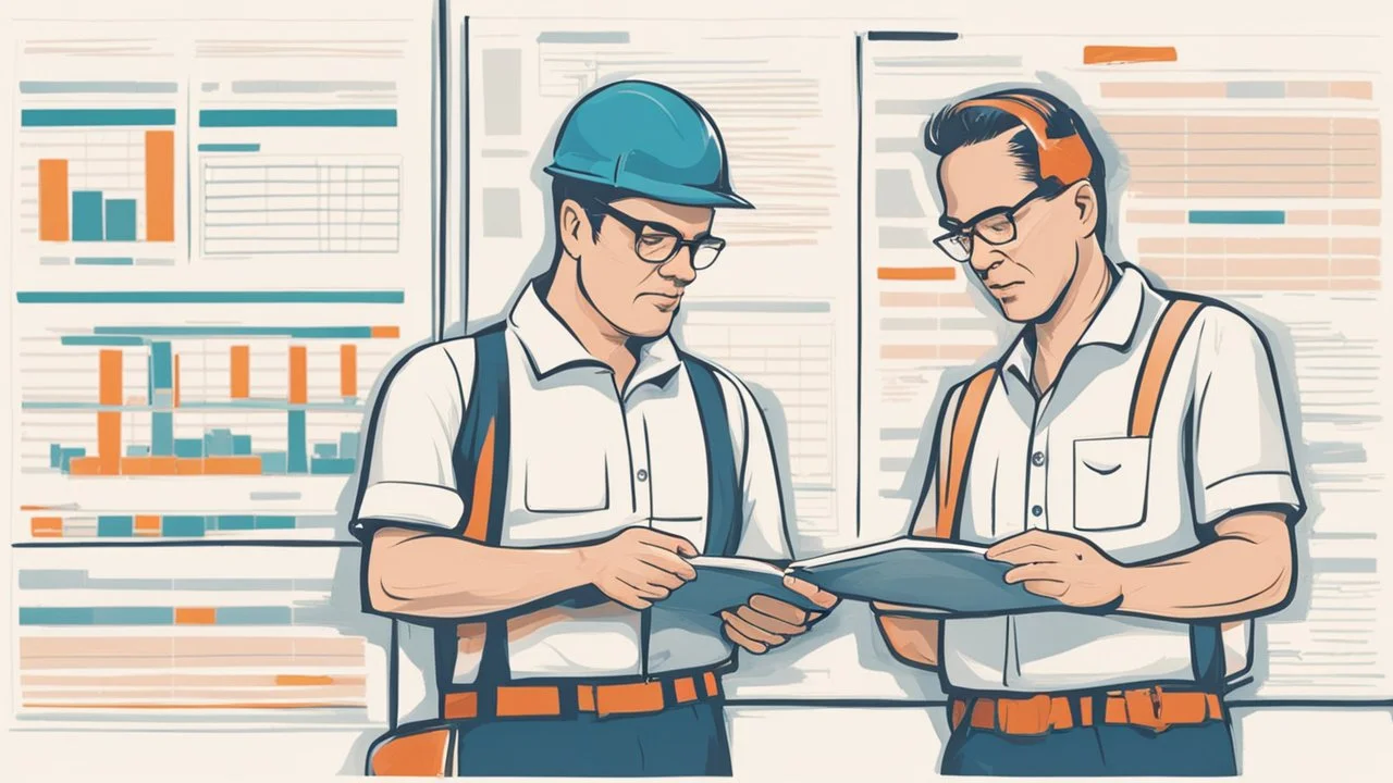 operators looking at a huge maintenance schedule