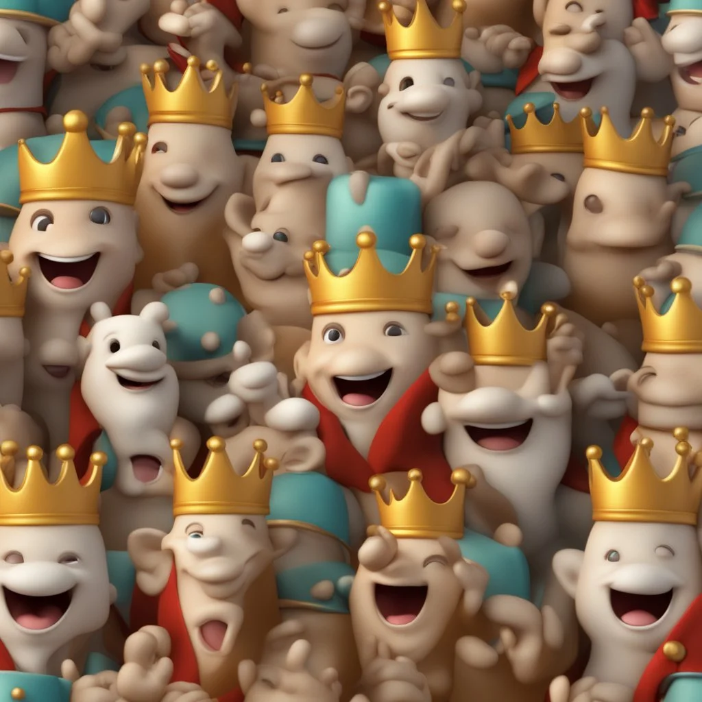 King cheerful 3D cute