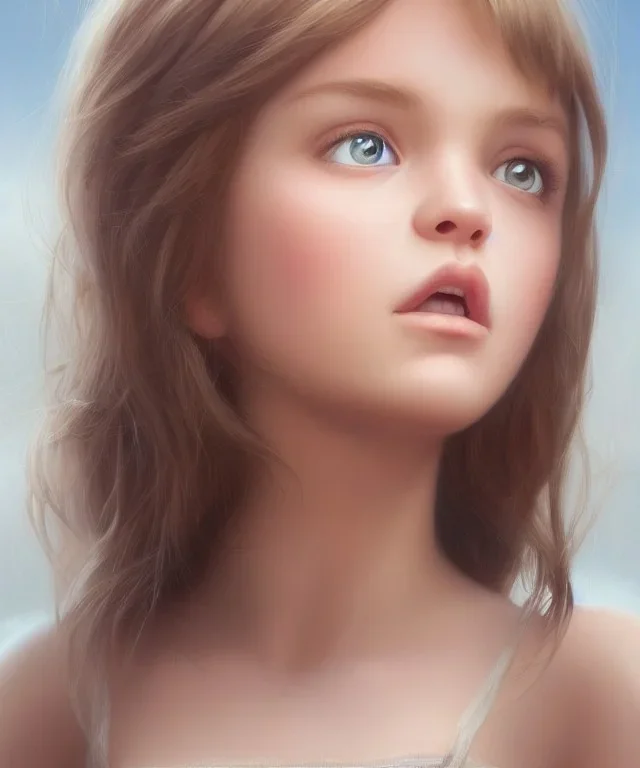 super high level detail of beautiful young girl face portrait, pixar style, artstation, painting by j. scott campbell, stanley artgerm lau, tom bagshaw, sideways glance, 8k, 3d, high detail eyes, digital painting, hdr, highly focused, illustration, fantasy art, sharp focus, trending on artstation, smooth, from pixar, au naturel, hyper detailed, digital art, trending in artstation, cinematic lighting, studio quality, smooth renderman render