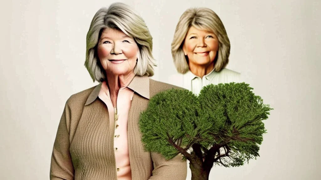 half human that looks like martha stewart half tree