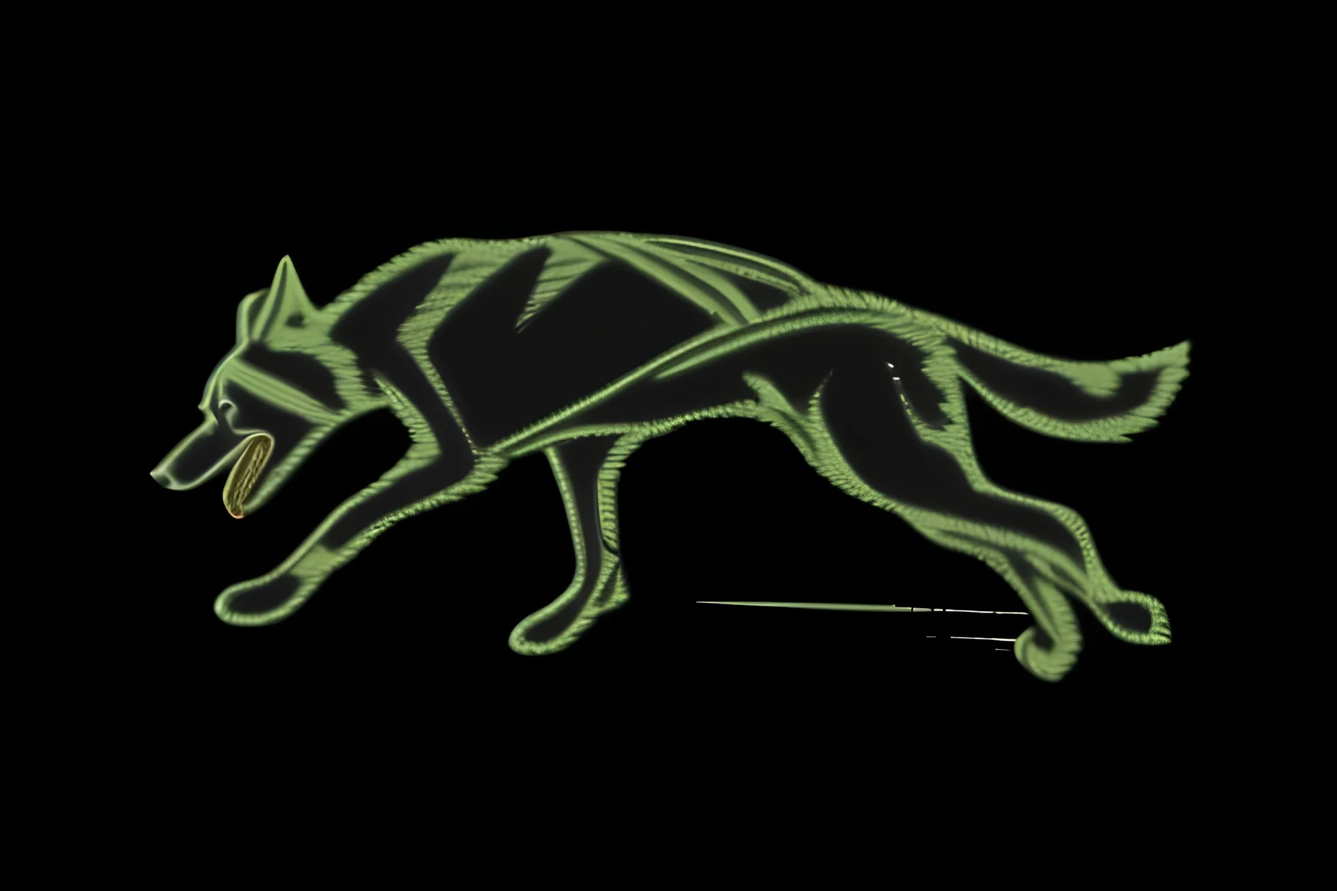 Running dog art create this picture again as a line art