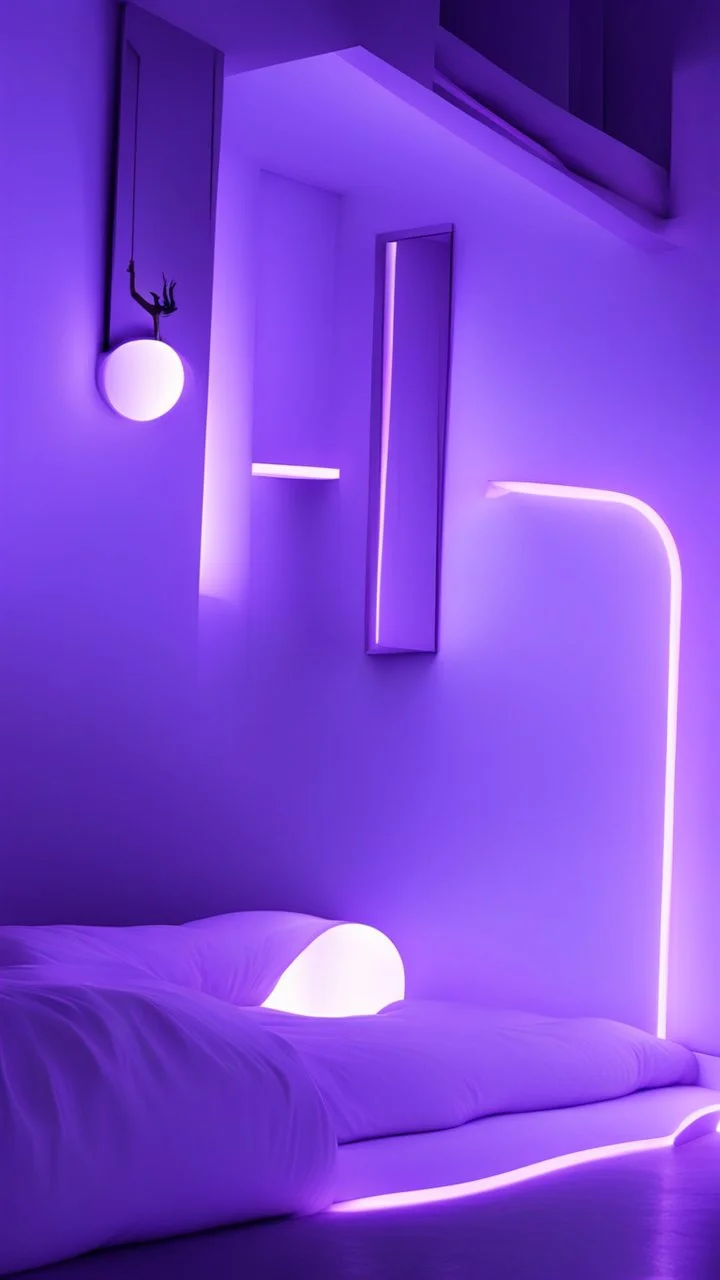 neon purple room