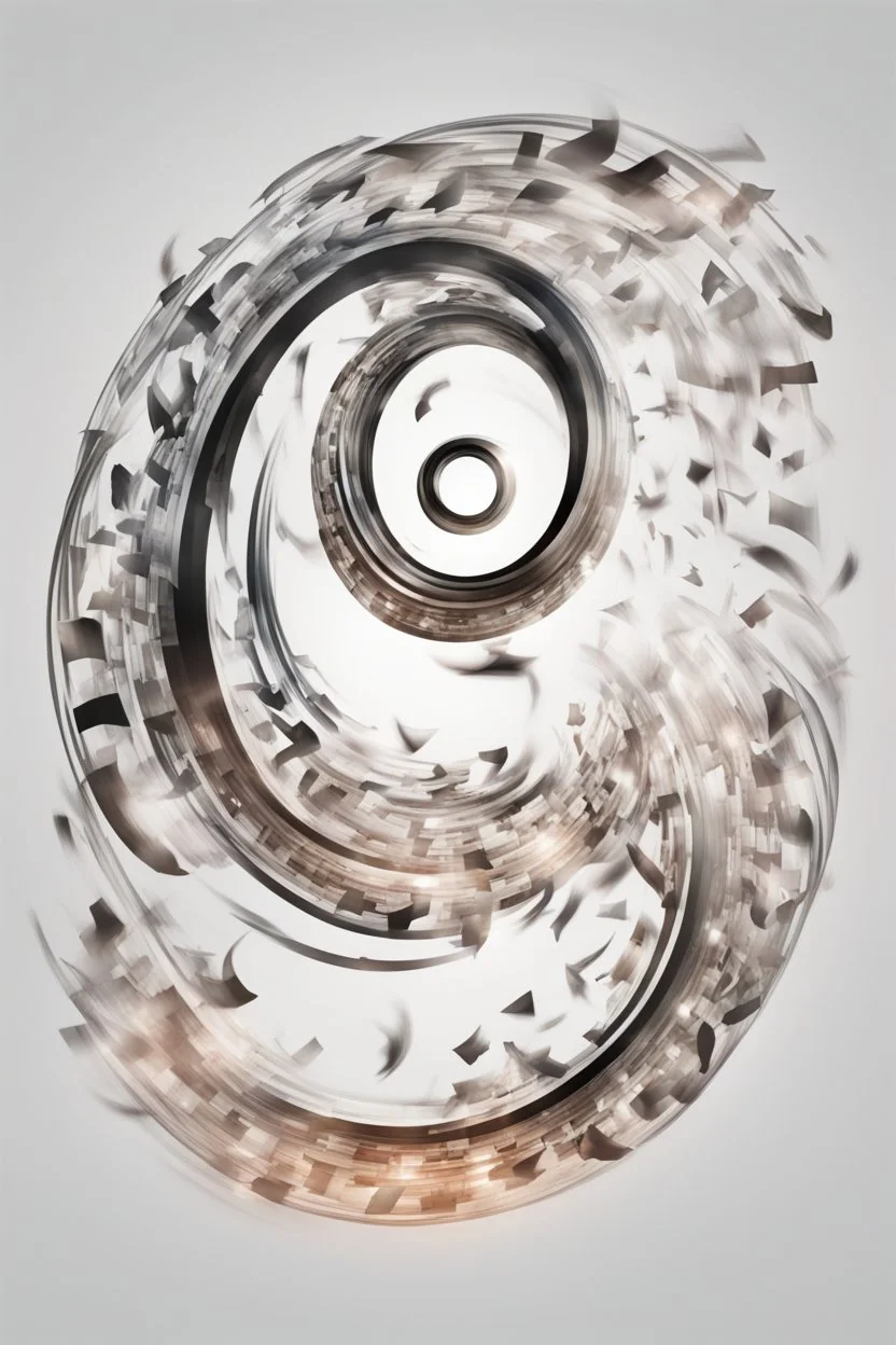 Foreign letters on a transparent background in a swirl, in a dance