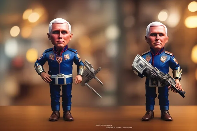  Toy in Blister packaging hanging in a toystore, mike pence doll