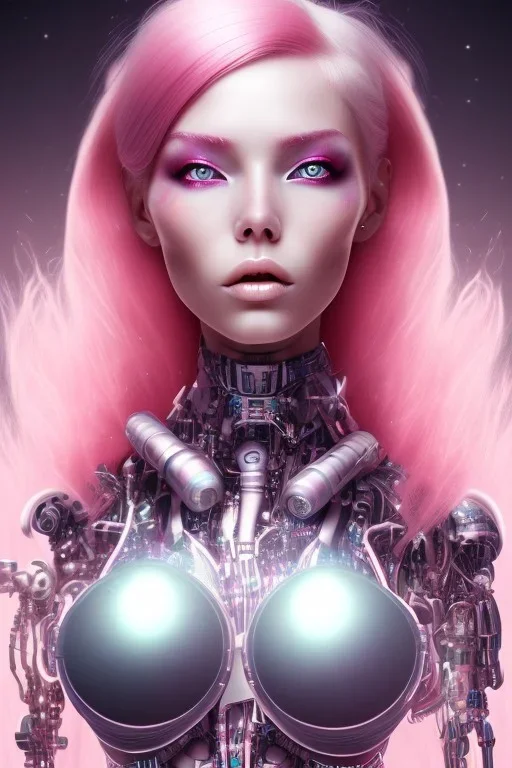 cyborg, pink hair, sexy, perfekt, real, dream