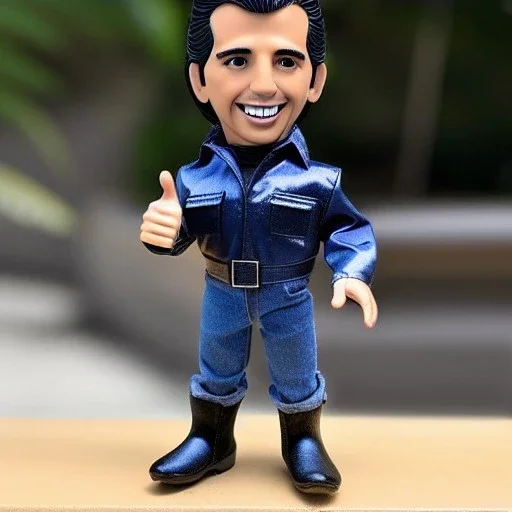 figure smile Fonzie arthur fonzarelli young greaser winkler toy doll face boots (plastic black hair) full body in package two thumbs up 2022