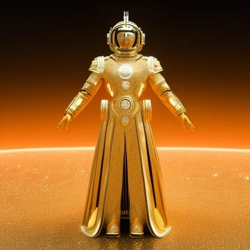 beautiful cosmic golden man, nice smiling, delicate colors, beautiful glamour galactic golden dress, ultra sharp focus, 8k, unreal engine 5, extremely sharp detail, light effect, soft light atmosphere of a spaceship, smooth, full of details, face in front, complete vision of body