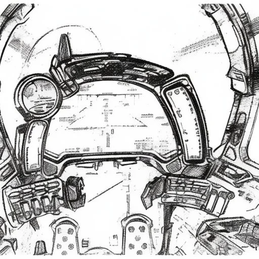 Fighter jet interior