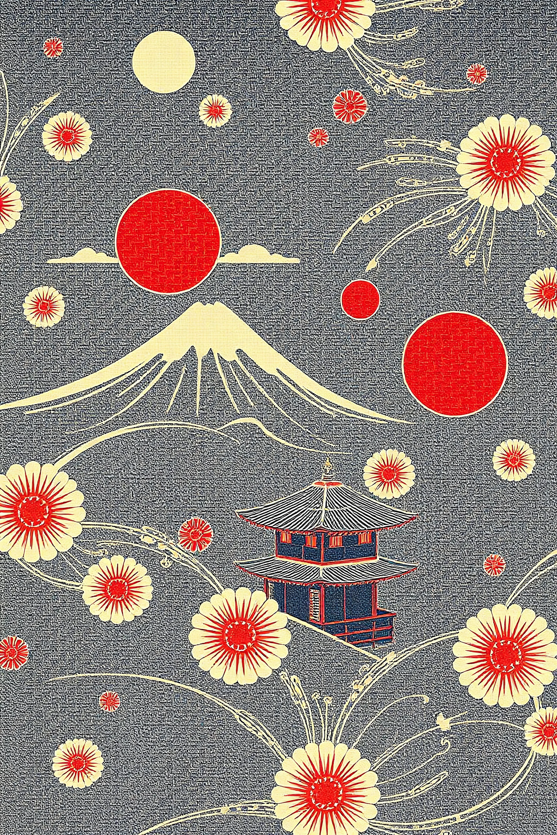 Japanies printing pattern