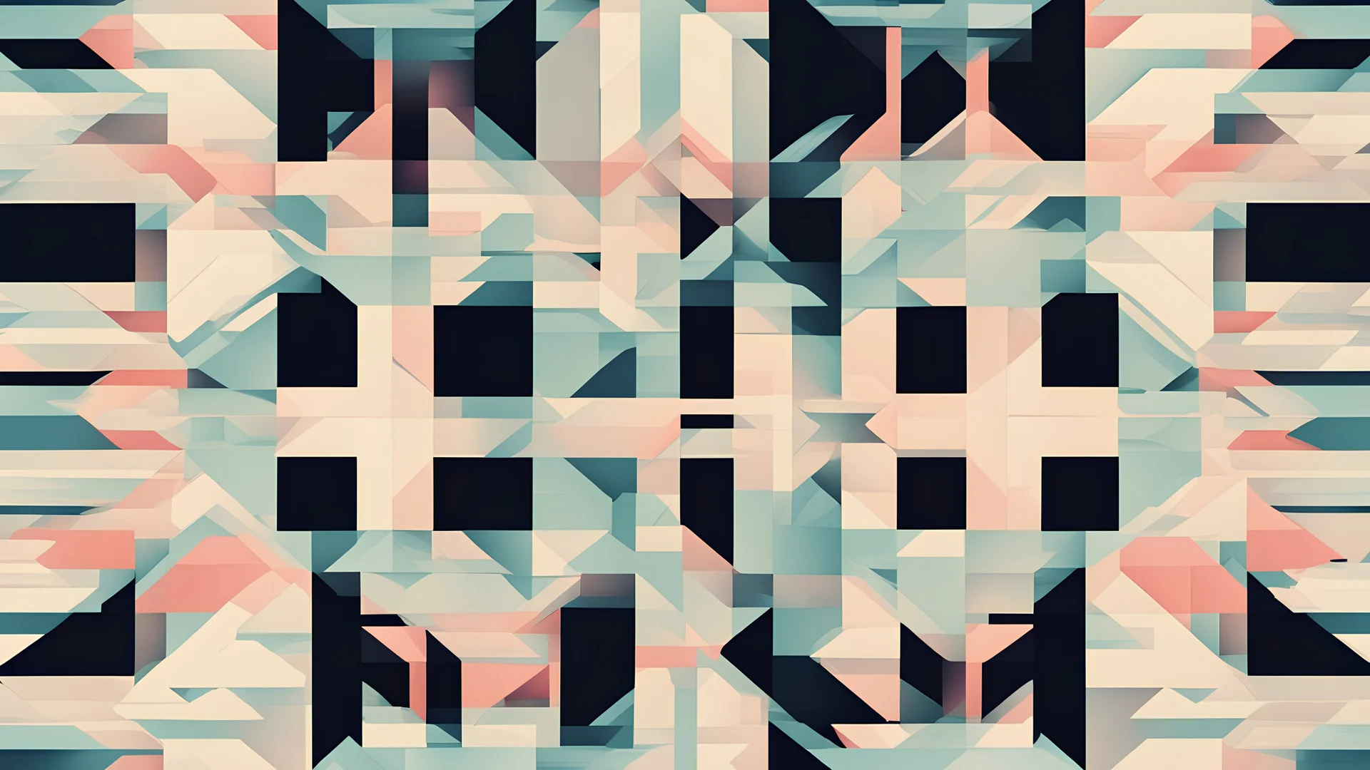 digital glitch pattern snowflake geometric abstraction