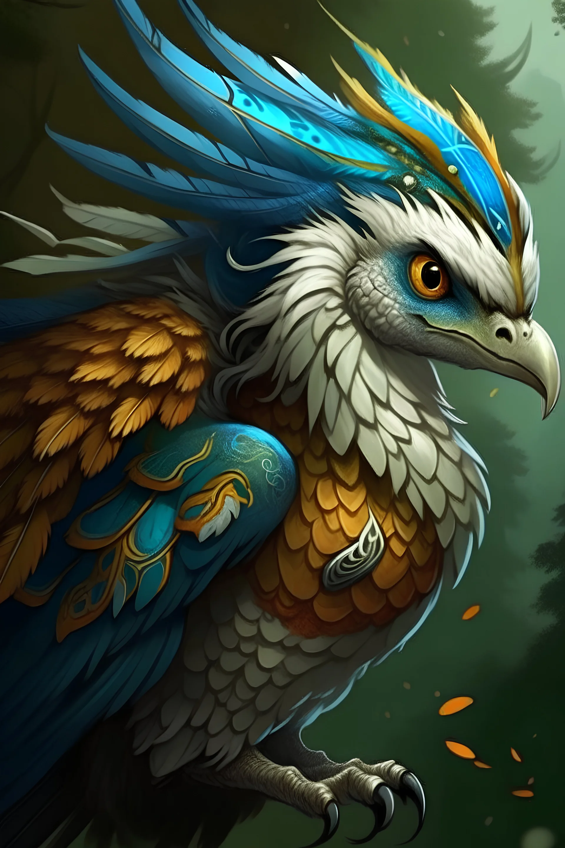 What would a combination of a dragon and an owl look like?