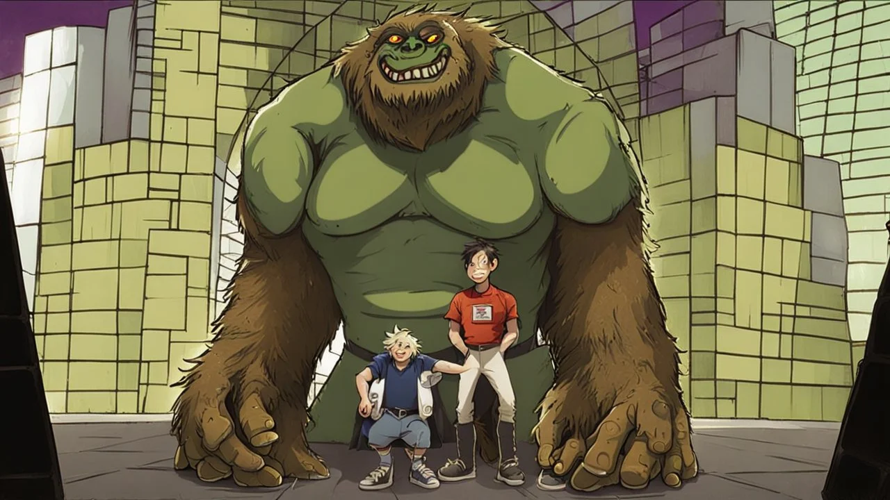 manhole and big man with monster paws intermission