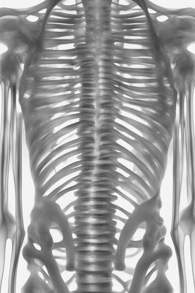 Abstract x-ray ribcage