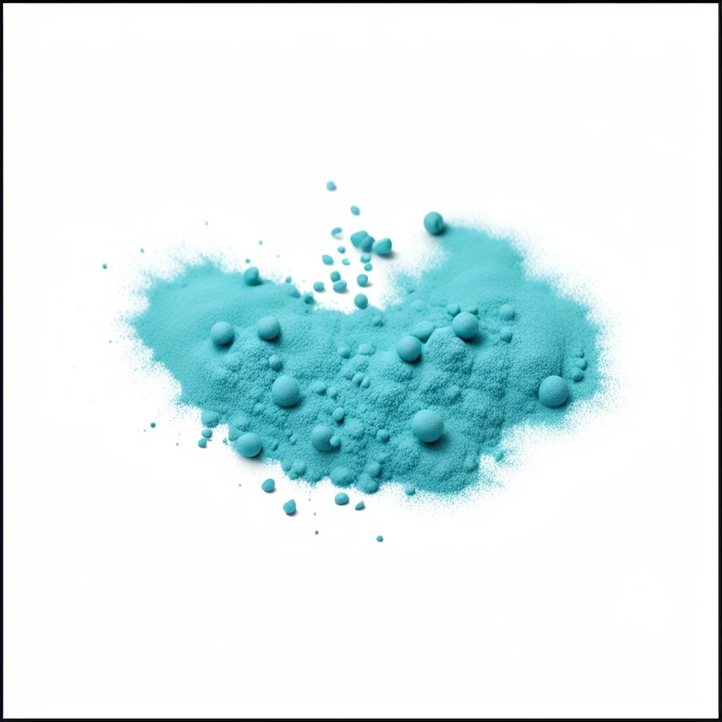 scattered powder, abstract powder, top view