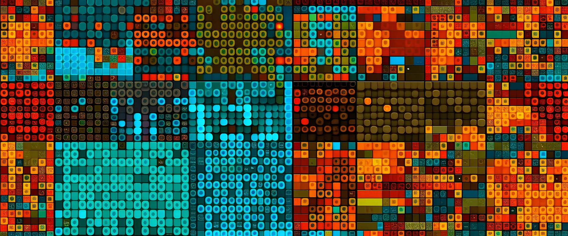 20 textures that are seamless, flat, pixelated style and the size of 64x64 pixels, of each texture that would make up an ocean